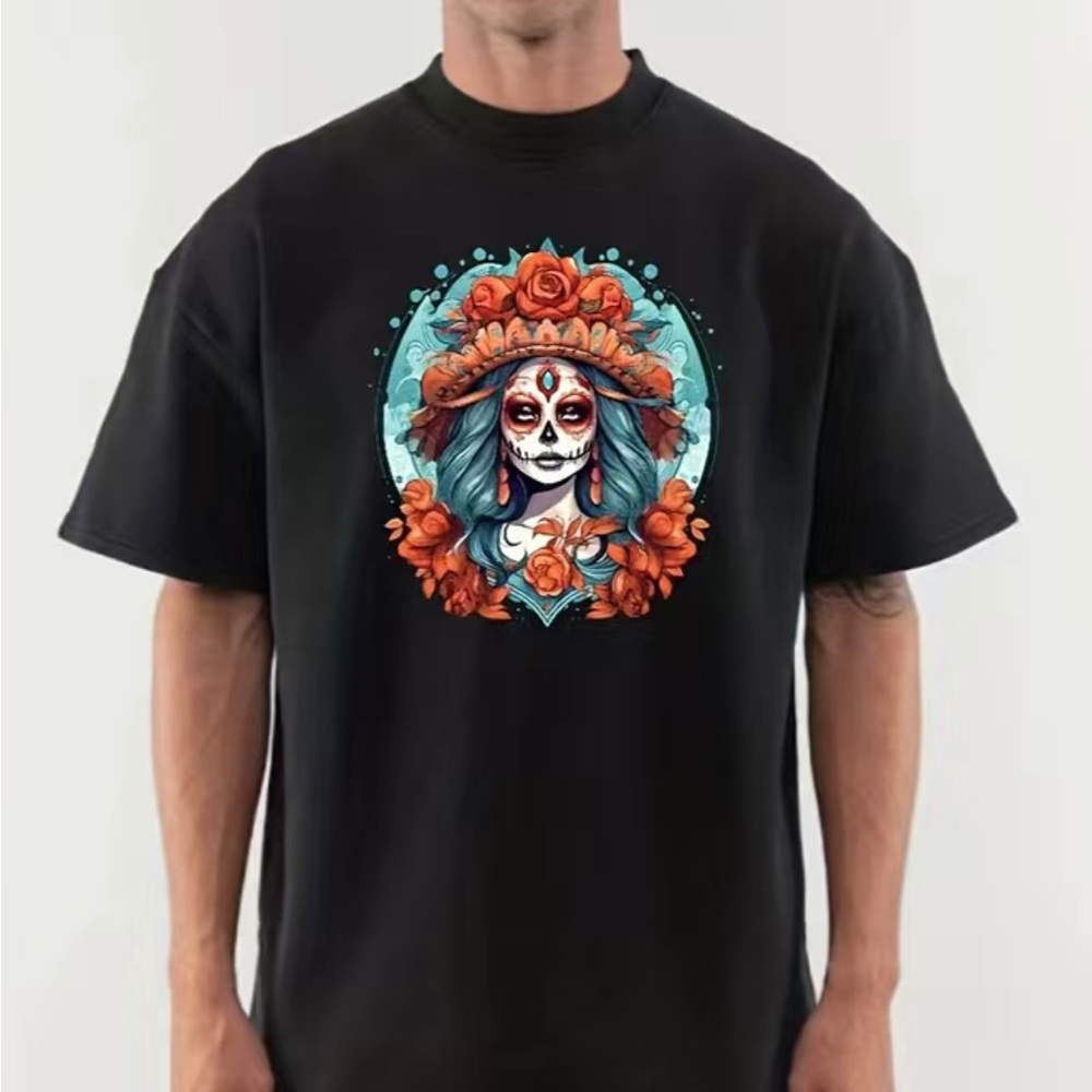 Fall Catrina Dia de Los Muertos T shirt